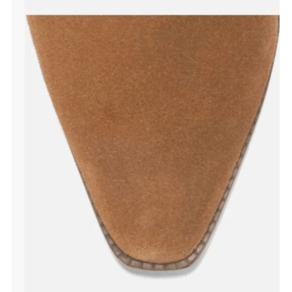 Cole Haan Womens Brown Suede Side Zip Up Norella Buckle Ankle Bootie Sz 9 B New - Picture 11 of 13